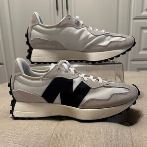 New Balance White and Black Sneakers